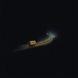A black book cover (6 x 9 inches) featuring a side-view composition of a single-track railway running over a hill