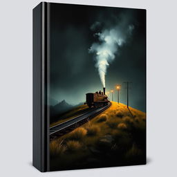A captivating black book cover (6 x 9 inches) featuring a side-view composition
