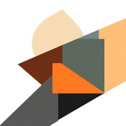 A contrasting composition featuring geometric shapes, showcasing a blend of larger and smaller volumes