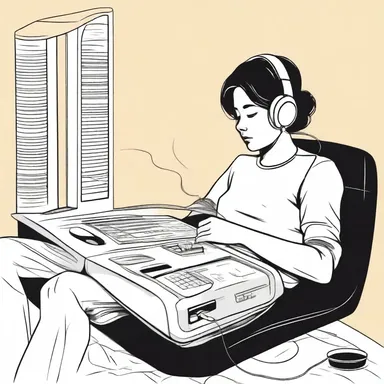 In the novel, the protagonist listens to the FM radio to unwind after a long day.
