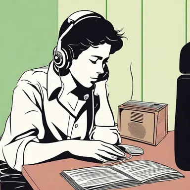 In the novel, the protagonist listens to the FM radio to unwind after a long day.