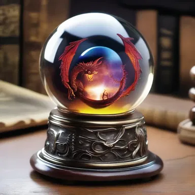 In the mystical realm of dragons and wizards, the enchanted crystal ball allows communication through FM frequencies.