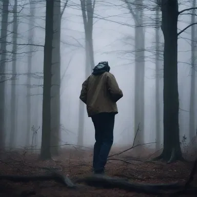 As the storm intensified, the protagonist found themselves lost in the woods with only a malfunctioning FM radio for company, adding to the sense of terror.