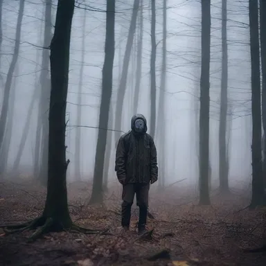 As the storm intensified, the protagonist found themselves lost in the woods with only a malfunctioning FM radio for company, adding to the sense of terror.