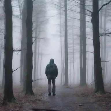 As the storm intensified, the protagonist found themselves lost in the woods with only a malfunctioning FM radio for company, adding to the sense of terror.