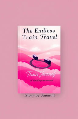 A beautiful book cover featuring an endless train winding through a dreamy landscape
