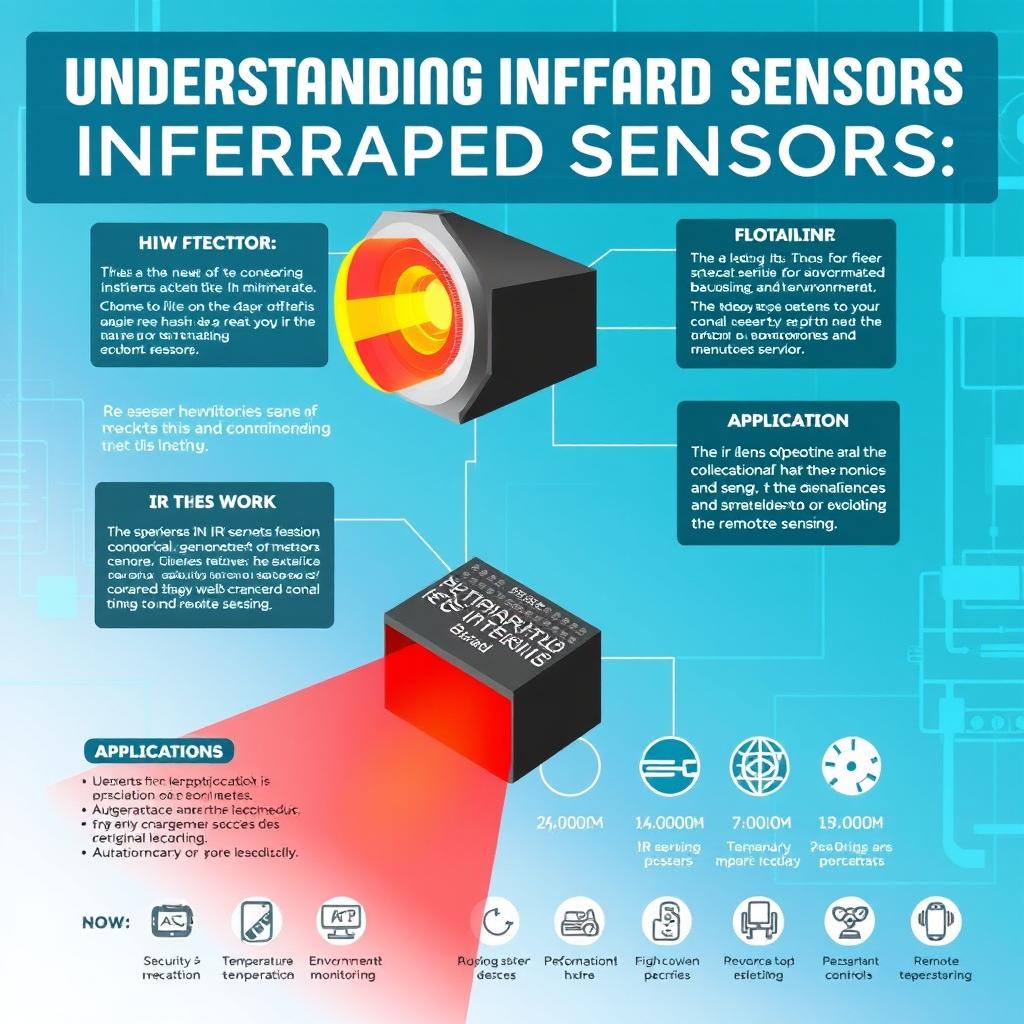 A highly informative and visually appealing poster about infrared (IR) sensors