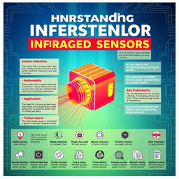 A highly informative and visually appealing poster about infrared (IR) sensors
