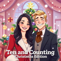 A heartwarming holiday-themed illustration for 'Christmas Edition Ten and Counting'