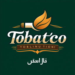 A stylish and modern logo design for a tobacco and cigarette distribution company