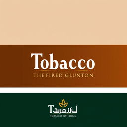 A stylish and modern logo design for a tobacco and cigarette distribution company
