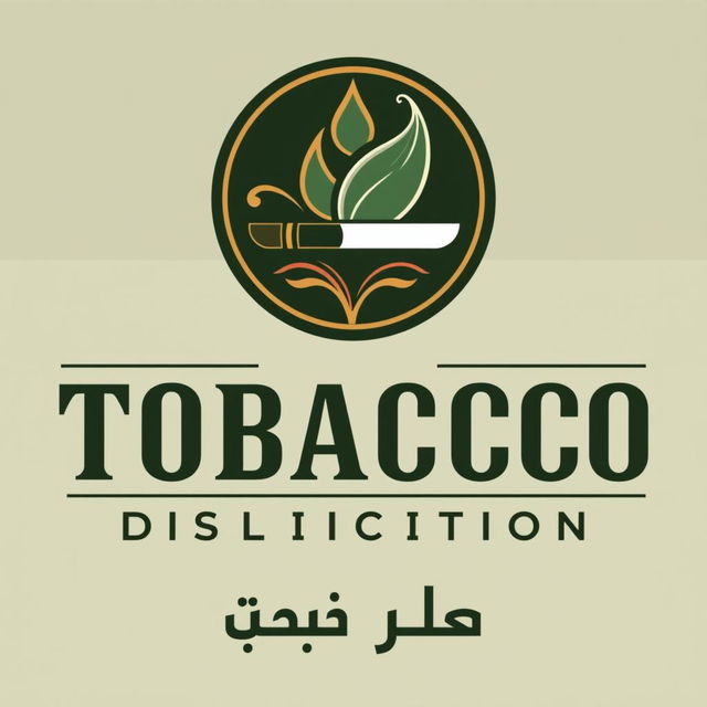 A stylish and modern logo design for a tobacco and cigarette distribution company