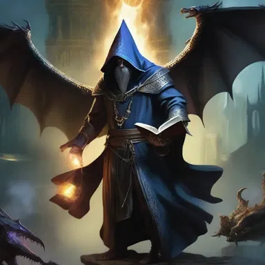 The novel is set in a faustian realm of wizards and dragons, where sorcerers make dark deals in their pursuit of forbidden knowledge.