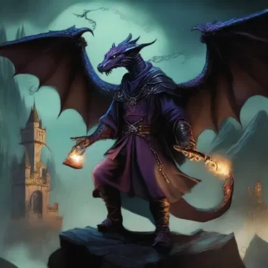 The novel is set in a faustian realm of wizards and dragons, where sorcerers make dark deals in their pursuit of forbidden knowledge.