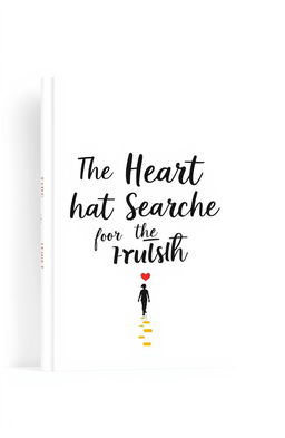 A minimalist book cover design featuring the title 'The Heart That Searches for the Truth' prominently taking up most of the space