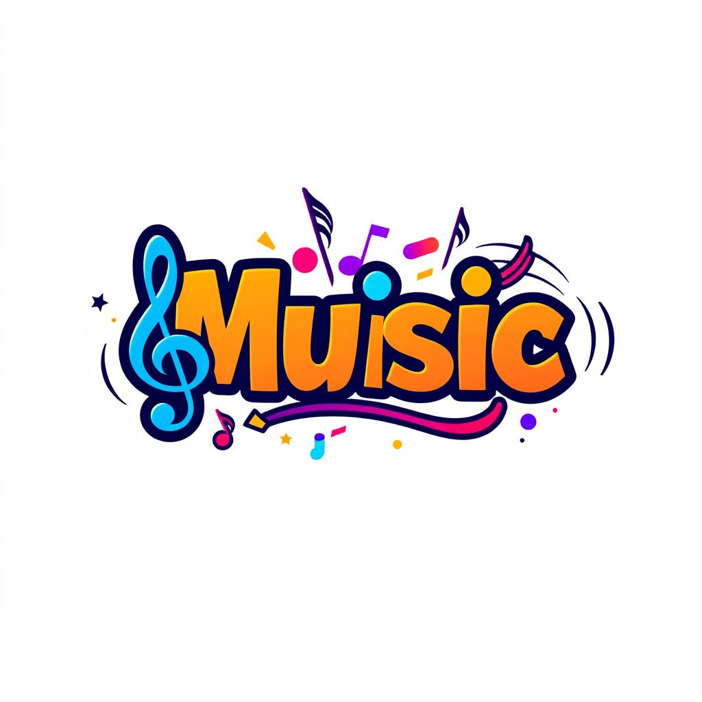 A modern and vibrant logo design for a musical project or brand