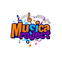 A modern and vibrant logo design for a musical project or brand
