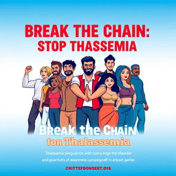 Create a powerful and impactful poster that raises awareness about Thalassemia