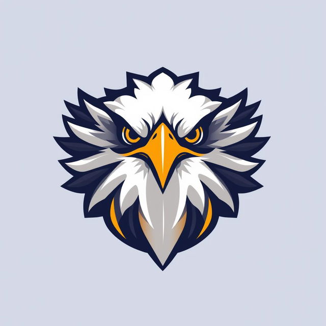 A creative logo design featuring an eagle