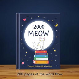 A book cover design featuring a deep dark blue background, showcasing a large, luminous white circle in the center resembling a full moon