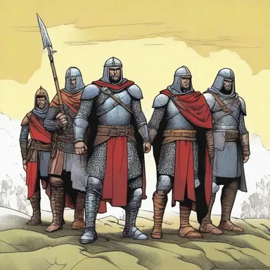 The comic book series explores the adventures of a group of Frankish warriors in their quest to protect their kingdom.