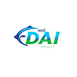 A modern and stylish logo design for a fish retail business named "Majhi DAI"