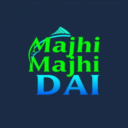 A modern and stylish logo design for a fish retail business named "Majhi DAI"
