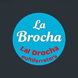 A logo design featuring the word 'La Brocha' prominently displayed