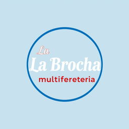A logo design featuring the word 'La Brocha' prominently displayed