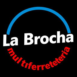 A logo design featuring the word 'La Brocha' prominently displayed