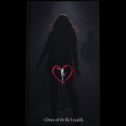 A dark, moody book cover featuring the silhouette of a woman in a powerful yet vulnerable pose, standing amidst deep shadows