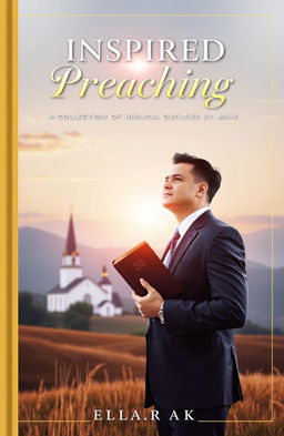 A beautifully designed book cover for 'Inspired Preaching: A Collection of Biblical Outlines by Ptr
