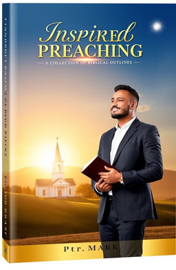 A beautifully designed book cover for 'Inspired Preaching: A Collection of Biblical Outlines by Ptr
