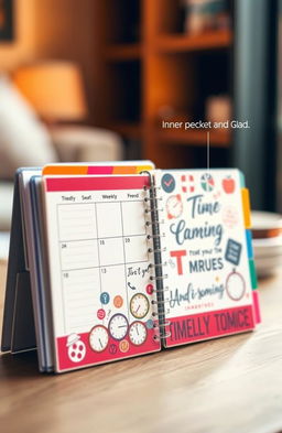 A detailed and aesthetically pleasing image of a weekly and monthly planner