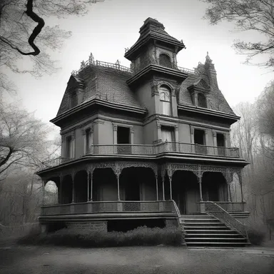 The old haunted mansion was so Frenchified that it became a horrifying place to visit.