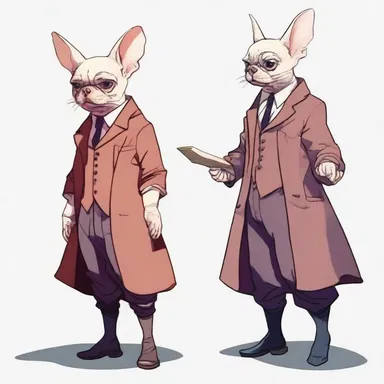 In the novel, the main character undergoes a transformation and Frenchifies both in appearance and character.