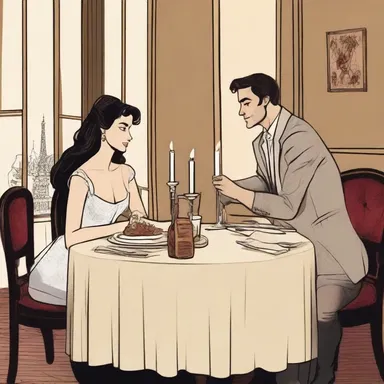 The protagonist planned a surprise dinner for their partner, trying to frenchify the evening with a candlelit table, wine, and a French-inspired menu.