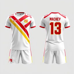 A cool and eye-catching sports uniform design featuring both front and back views