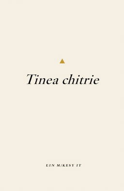 A classy minimal book cover featuring a soft, neutral color palette