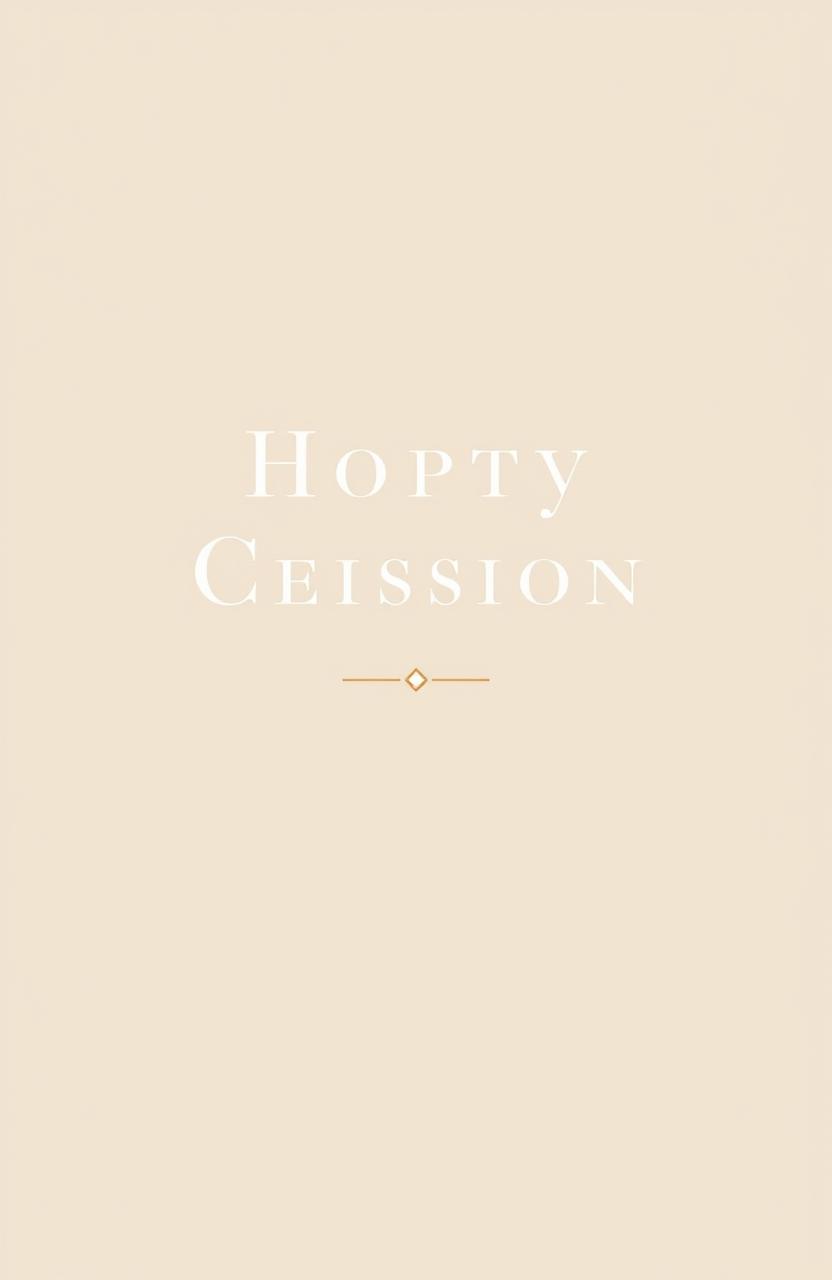 A classy minimal book cover featuring a soft, neutral color palette
