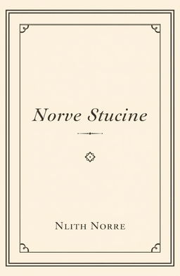 A classy minimal book cover featuring a soft, neutral color palette