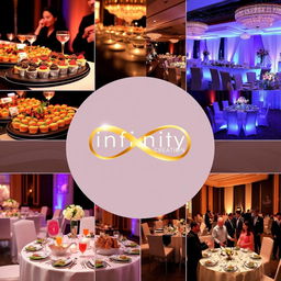 Visuals showcasing the diverse services provided by Infinity Creation, a company specializing in event management
