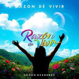 A vibrant and artistic album cover for the song 'Razón de Vivir'