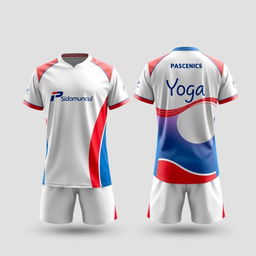 A stylish and aesthetically pleasing sports badminton uniform featuring both front and back designs