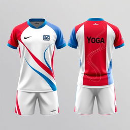 A stylish and aesthetically pleasing sports badminton uniform featuring both front and back designs