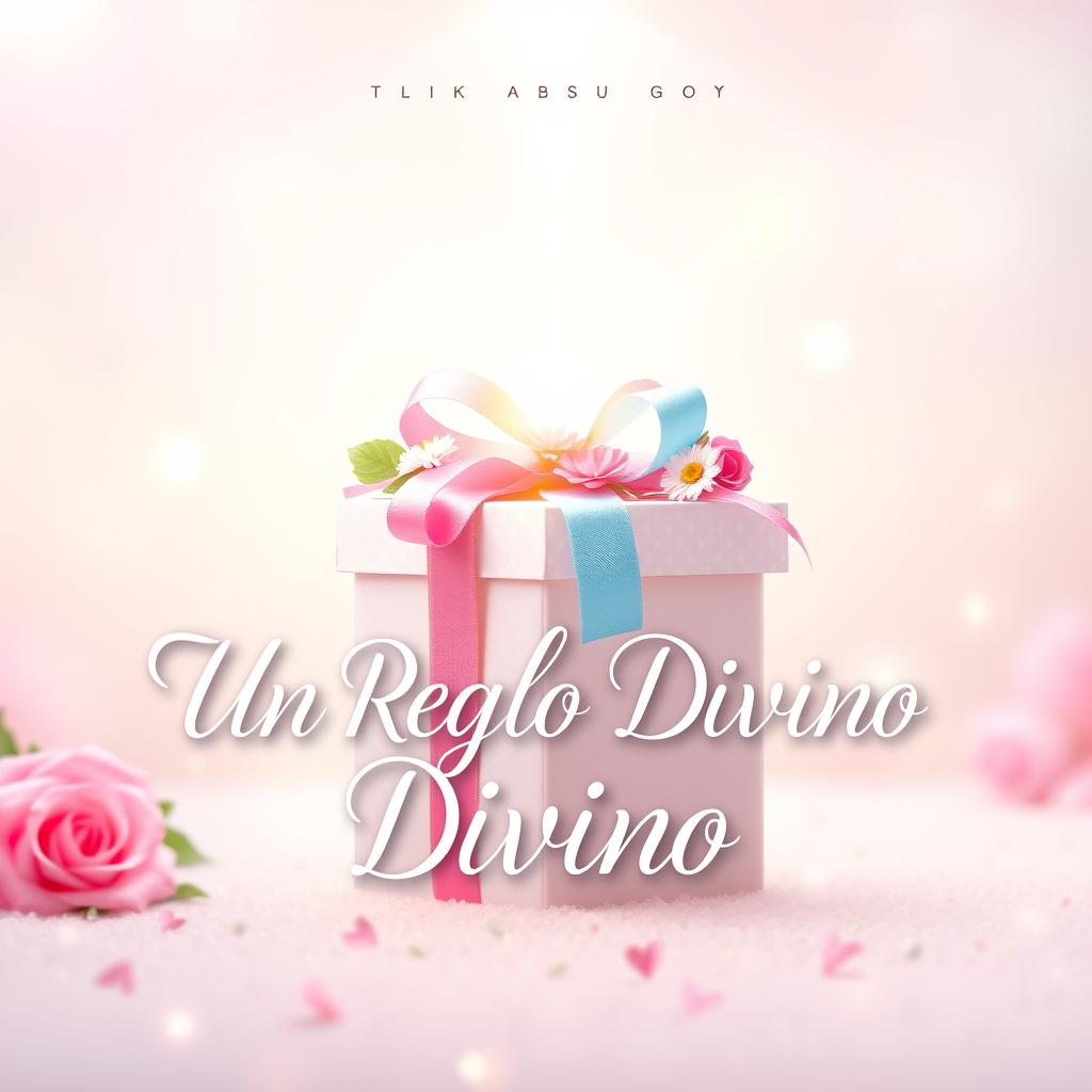 Create a stunning album cover for the song 'Un Regalo Divino' with dimensions of 3000 x 3000 pixels