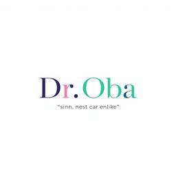 A logo design for 'Dr