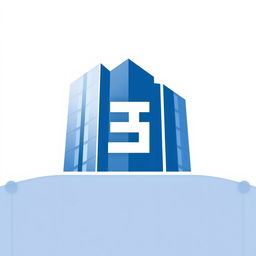 A modern and sleek logo design featuring the Greek letter 'π' as the main element, creatively integrated into the silhouette of a contemporary building