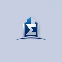 A modern and sleek logo design featuring the Greek letter 'π' integrated into a stylized building silhouette