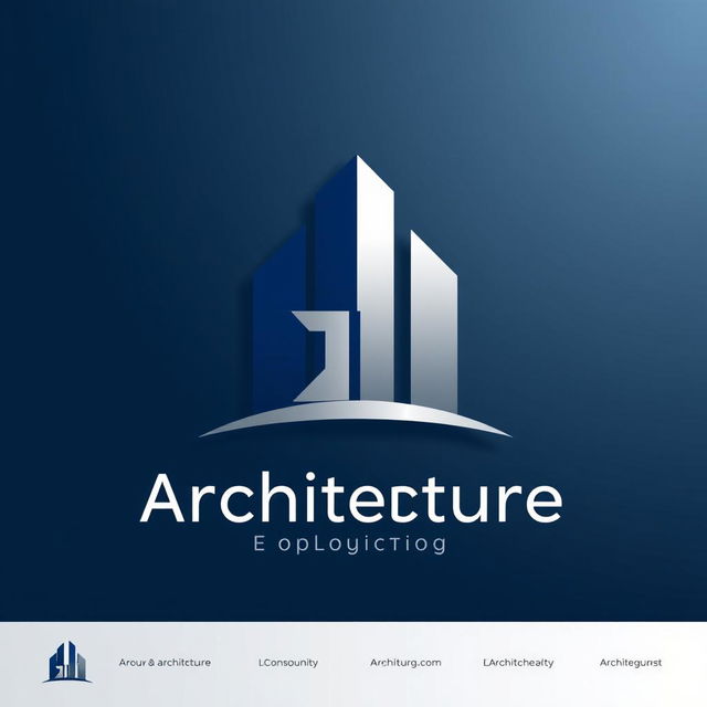 A modern and sleek logo design featuring the Greek letter 'π' integrated into a stylized building silhouette